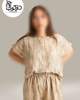تیشرت شلوار زنانه نخی سوفیا چاپی