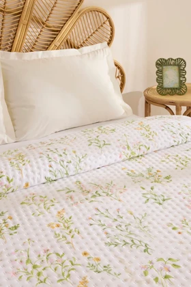روتختی دو نفره Karaca Home مدل Sara پلیاستر - چندرنگ