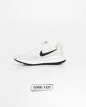 کتانی نایک تمام سفید مدل RUNNING