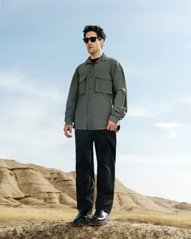 پیراهن دکمه دار کاکس سبز برند کیامورس kyamorse