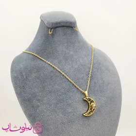 گردنبند ست دختر و پسر طرح ماه و خورشید
