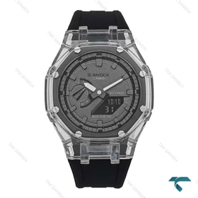 ساعت مردانه GA2100-AP جیشاک شیشه ای صفحه دودی Casio-7318-G