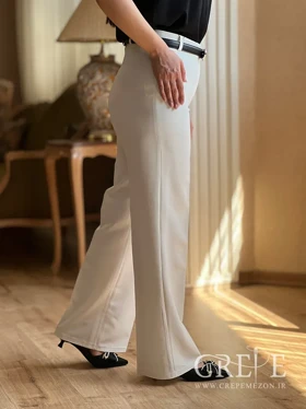 شلوار از بالا راسته کرپ قد 102