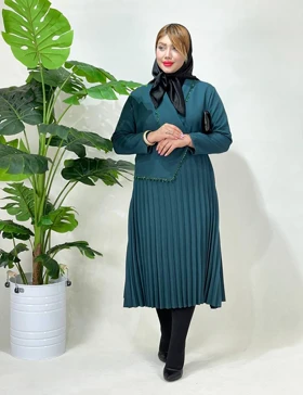 پیراهن پلیسه نورا کد : s287