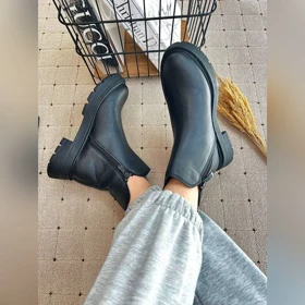 بوت دو زیپ بغل هفتی - کد 1598