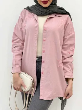 مانتو لینن گلدوزی ستاره