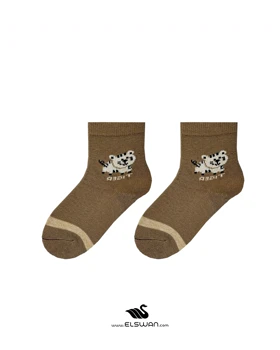 جوراب ساق‌دار بچگانه زوو ساکس zoosocks (خاکی)