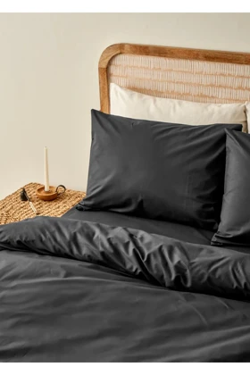 سرویس روتختی یک نفره Bella Maison مدل Tamara پنبه - مشکی