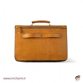 کیف اداری مردانه تمام چرم قفل دار mrc168-37