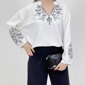 بلوز زنانه گلدوزی زارا