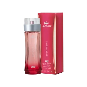 ادوپرفیوم زنانه نایس پاپت Nice مدل لاگوست تاچ آف پینک ویژوآل-صورتی Lacoste Touch of Pink حجم 100 میلی لیتر طرح مارک