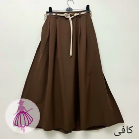 دامن برماندو پیله دار در رنگبندی متنوع (کافی)