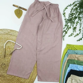 شلوار پارچه ای بگ زنانه