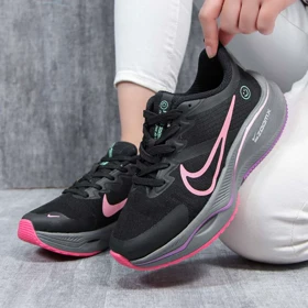 کتانی زنانه اسپرت مدل nike zoom نایک زوم رنگ مشکی صورتی