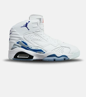 کفش کتانی ساق‌دار مردانه سفید آبی Nike air jordan 6