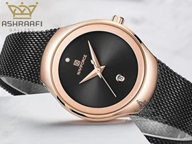 ساعت نیوی فورس زنانه بند حصیری Naviforce NF5004L