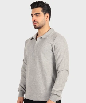 پلیور مردانه یقه باز و ساده 1508