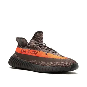 کتانی آدیداس یزی بوست 350 وی2 طوسی خط نارنجی Adidas yeezy boost 350 v2 grey and orange
