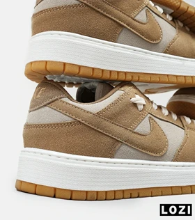 کفش کتانی مردانه قهوه ای کرم نایک NIKE SB