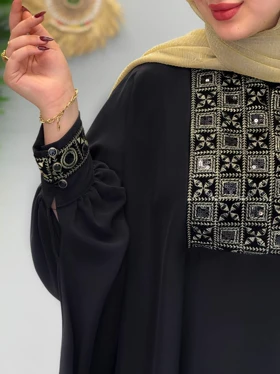 2098-عبایی سوزن دوزی