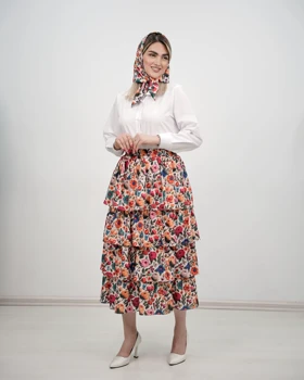 ست اسکارف‌دار گلی