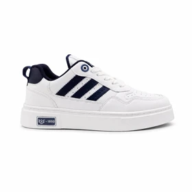 کفش و کتانی مردانه مدل آدیداس ADIDAS رنگ سفید سرمه ای کد 30080