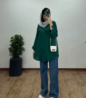 مانتو دکمه دار شانتون برکه کد2536