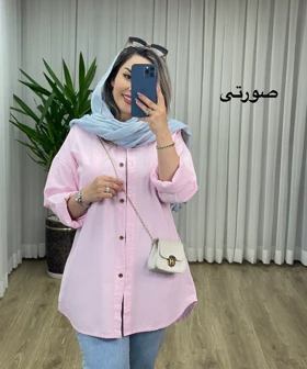 مانتو شومیزی لینن کد 2090