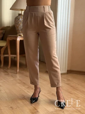 شلوار کرپ دوبل پاکتی قد 90