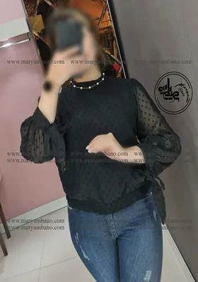 شومیز آستین پاپیونی