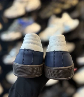 کتانی سامبا زنانه سرمه ای سفید