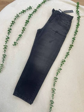 شلوار جین مام ذغالی