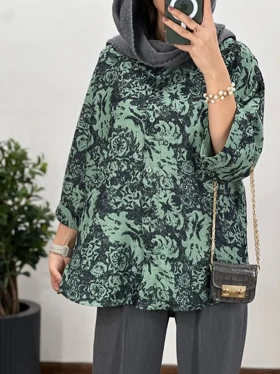 تونیک مانتویی لینن ایتالیایی گلوریا