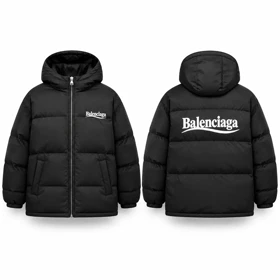 کاپشن ضد آب داخل پشمی Balenciaga-مشکی