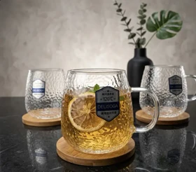 لیوان 5 عددی پیرکس طرح یخی