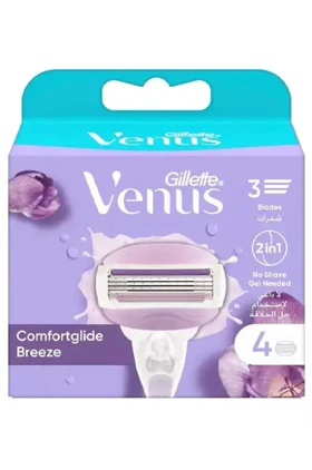 تیغ یدک ونوس بریز ژیلت مدل ComfortGlide Breeze بسته 4 عددی