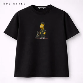 تیشرت باکسی طرح سیمپسون‌ها 100٪ پنبه | کد 1383