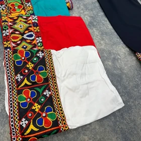 شلوار زنانه نخی هندی سوزن دوزی