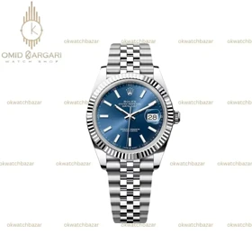 ساعت مچی رولکس سوئیسی سیلور صفحه سرمه ای Rolex Datejust