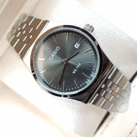 ساعت مچی مردانه کاسیو گادفادر بند متصل سیلور صفحه دودی