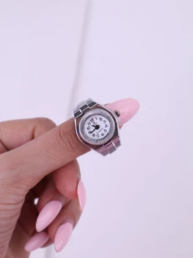 ساعت انگشتری کد W406 (سفید)