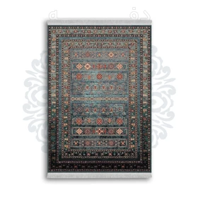 *جدید* فرشینه از جنس پارچه شانل مخمل ترک طرح فانتزی برند دفه کد 827