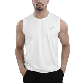 رکابی ورزشی مردانه نایک مدل Dri Fit-033 سفید