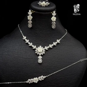 سرویس زنجیری نقره زنانه کدszn1021