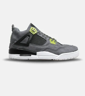 کتانی ساق‌دار مردانه خاکستری سبز Nike air jordan 4