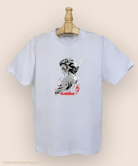 تیشرت مردانه و زنانه طرح شیطان کش شخصیت تانجیرو کد 938