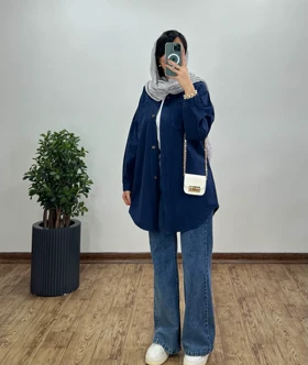 مانتو بلند لینن غنچه