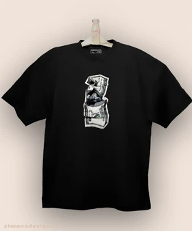 تیشرت لش مردانه و زنانه طرح اسکناس دلار کد 959