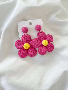 گوشواره فانتزی طرح گل