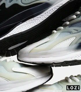 کفش کتانی مردانه مشکی خاکستری سفید ADIDAS Customize Run